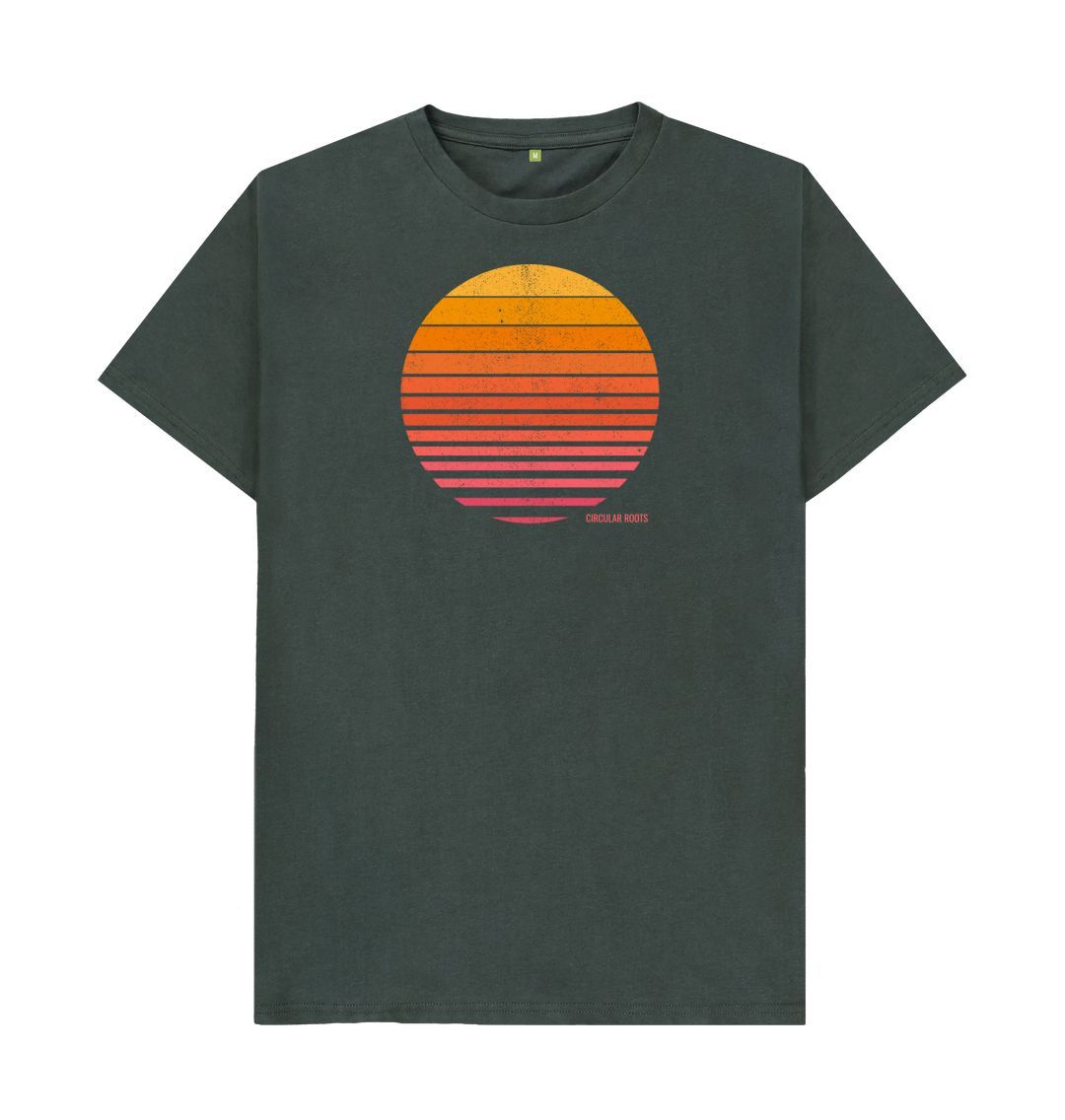 Dark Grey Circular Sunsets t-shirt