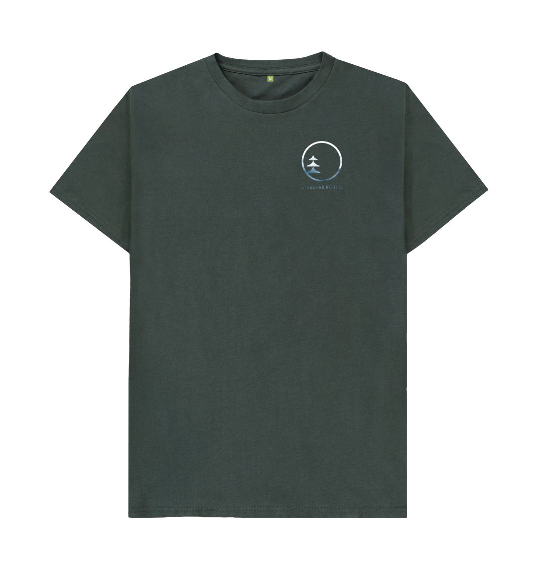 Dark Grey Circular Basics - Small Ocean logo tee