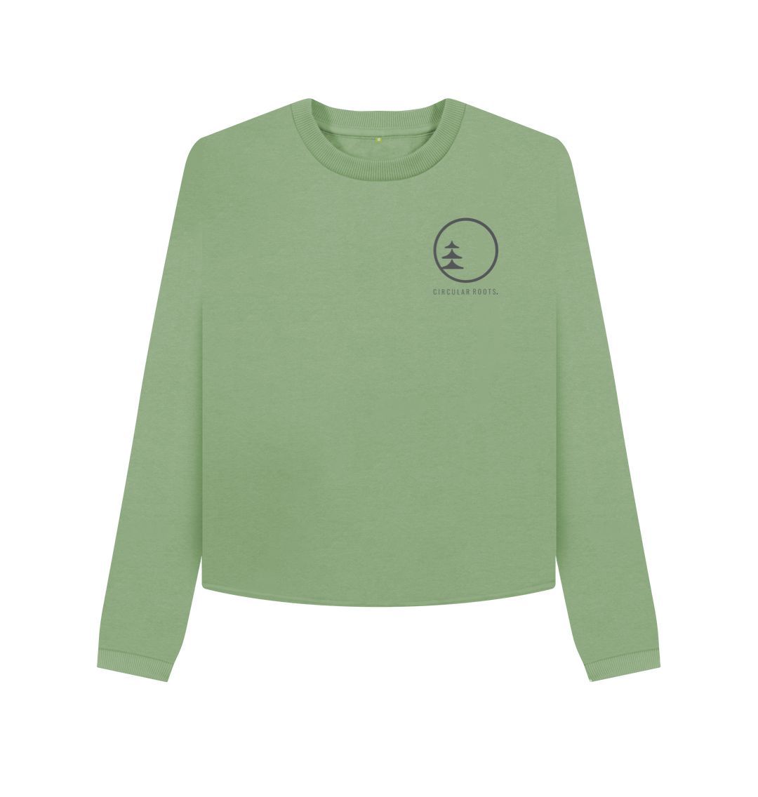 Sage Circular Basics - Boxy Logo Sweater (w)
