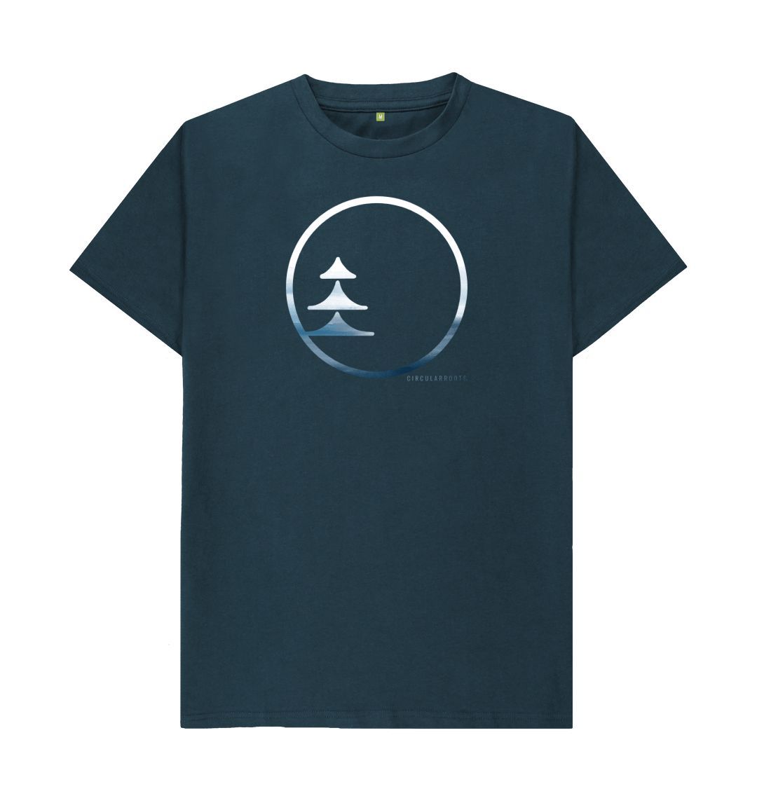 Denim Blue Circular Basics - Ocean Logo tee