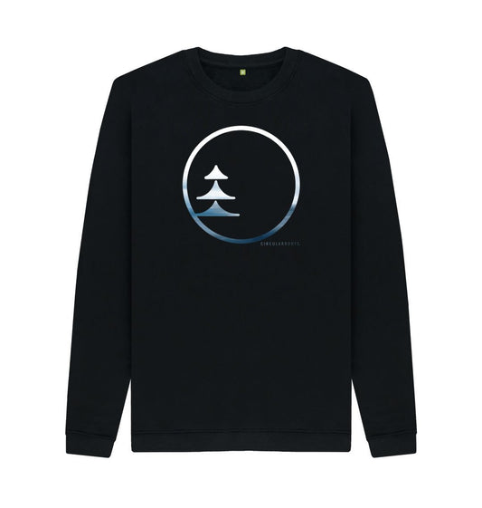 Black Circular Basics - Ocean Logo Sweater