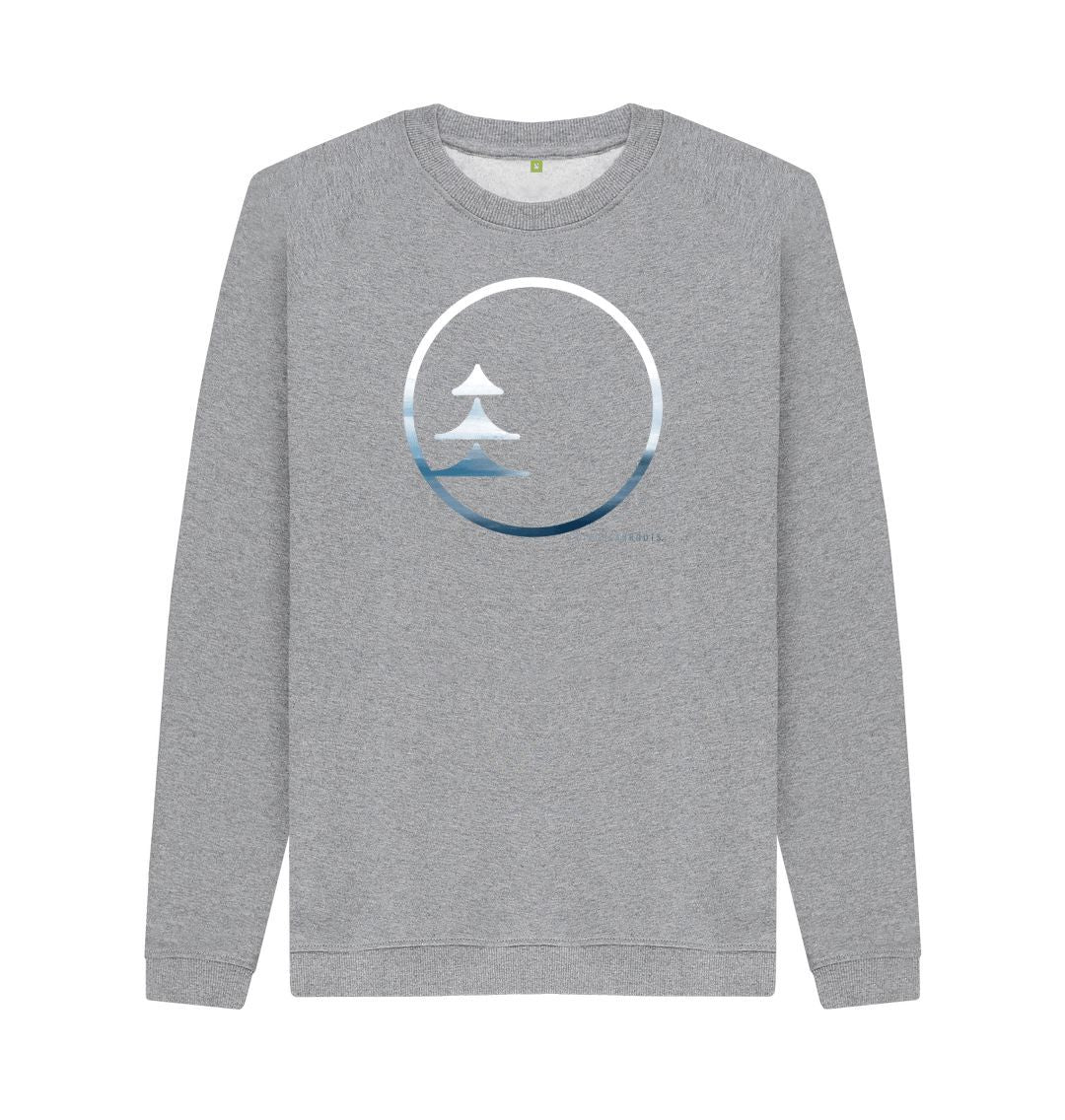 Light Heather Circular Basics - Ocean Logo Sweater