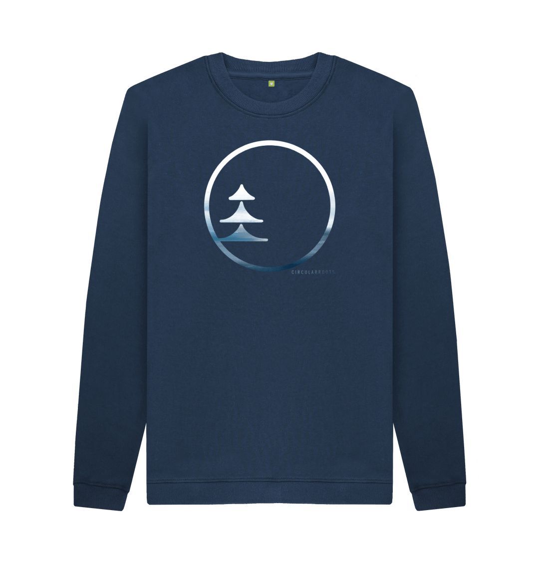 Navy Blue Circular Basics - Ocean Logo Sweater