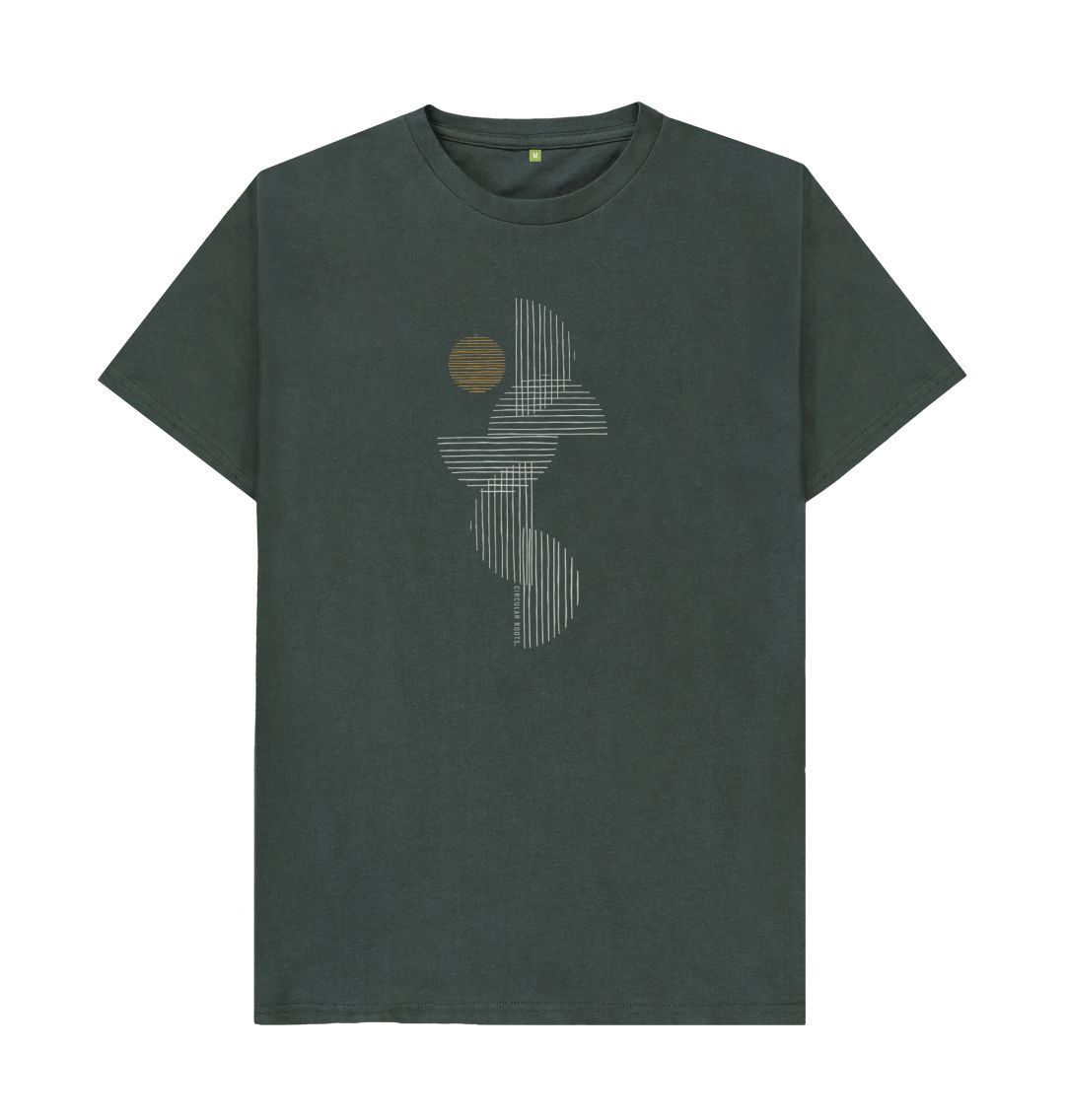 Dark Grey Phases - Organic cotton t-shirt