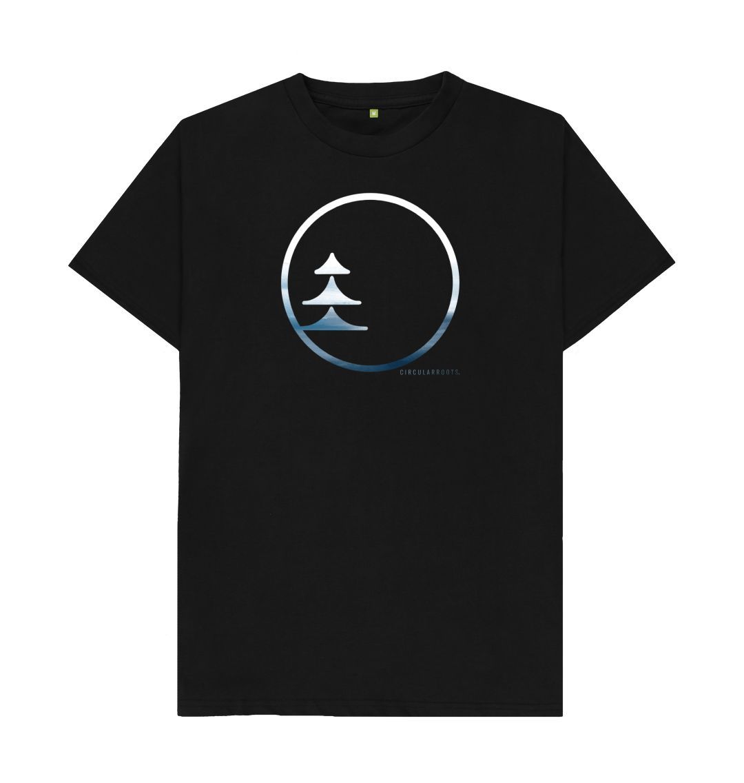 Black Circular Basics - Ocean Logo tee