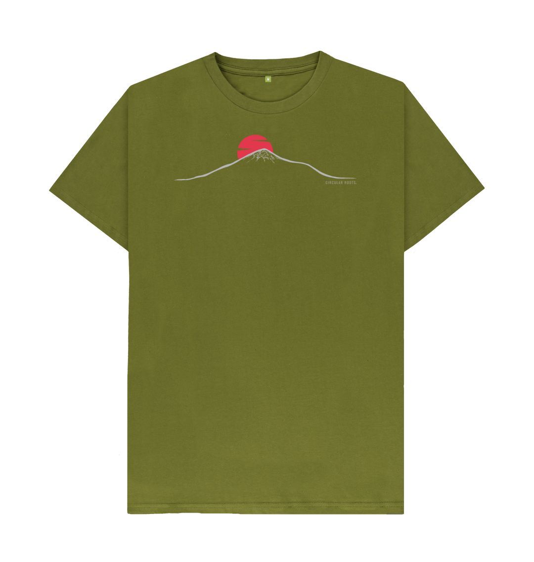 Moss Green The Sugar Loaf - organic cotton t-shirt