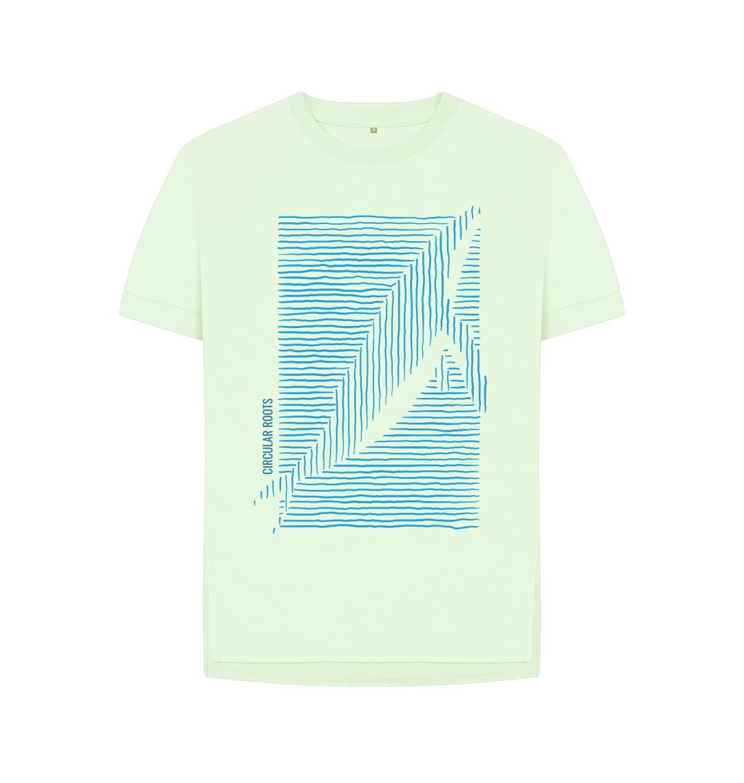 Pastel Green A Whale of a time-relaxed fit t-shirt (w)