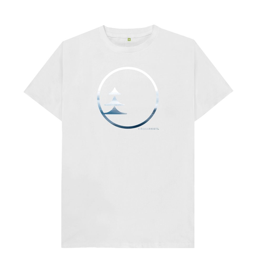 White Circular Basics - Ocean Logo tee