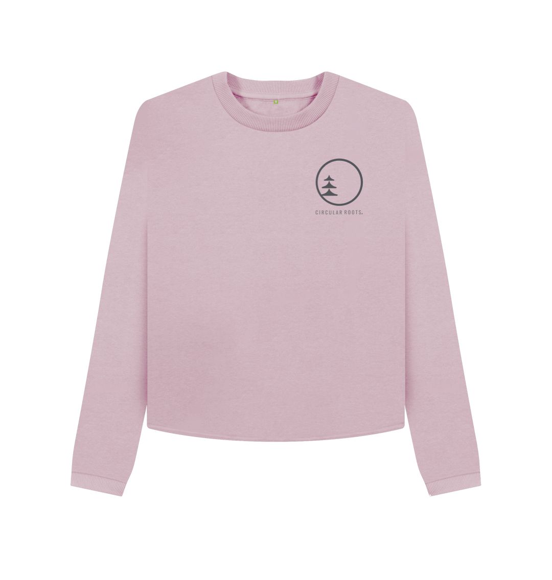 Mauve Circular Basics - Boxy Logo Sweater (w)