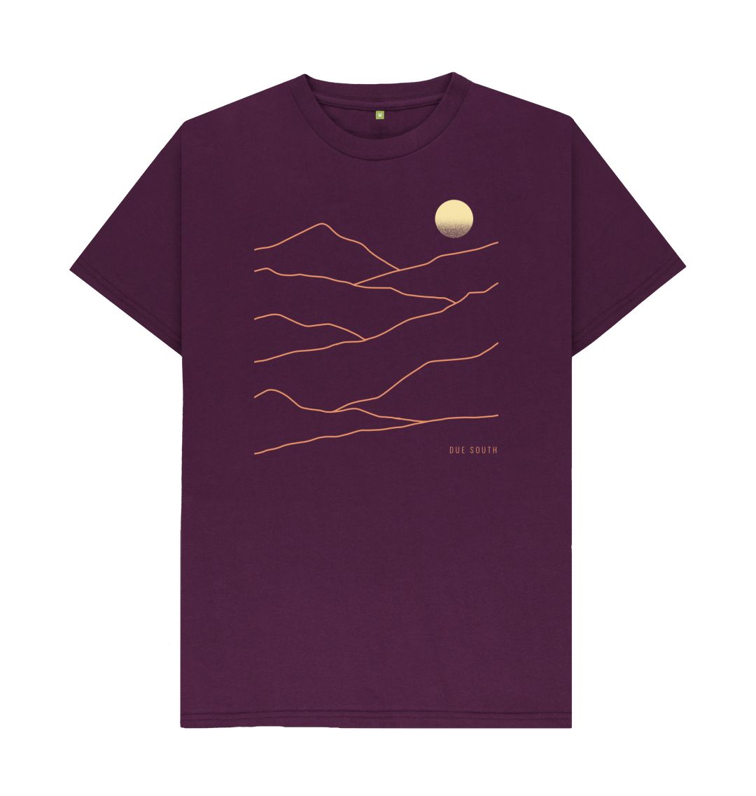 Purple Wicklow Landscape v2 - 100% Organic cotton t-shirt