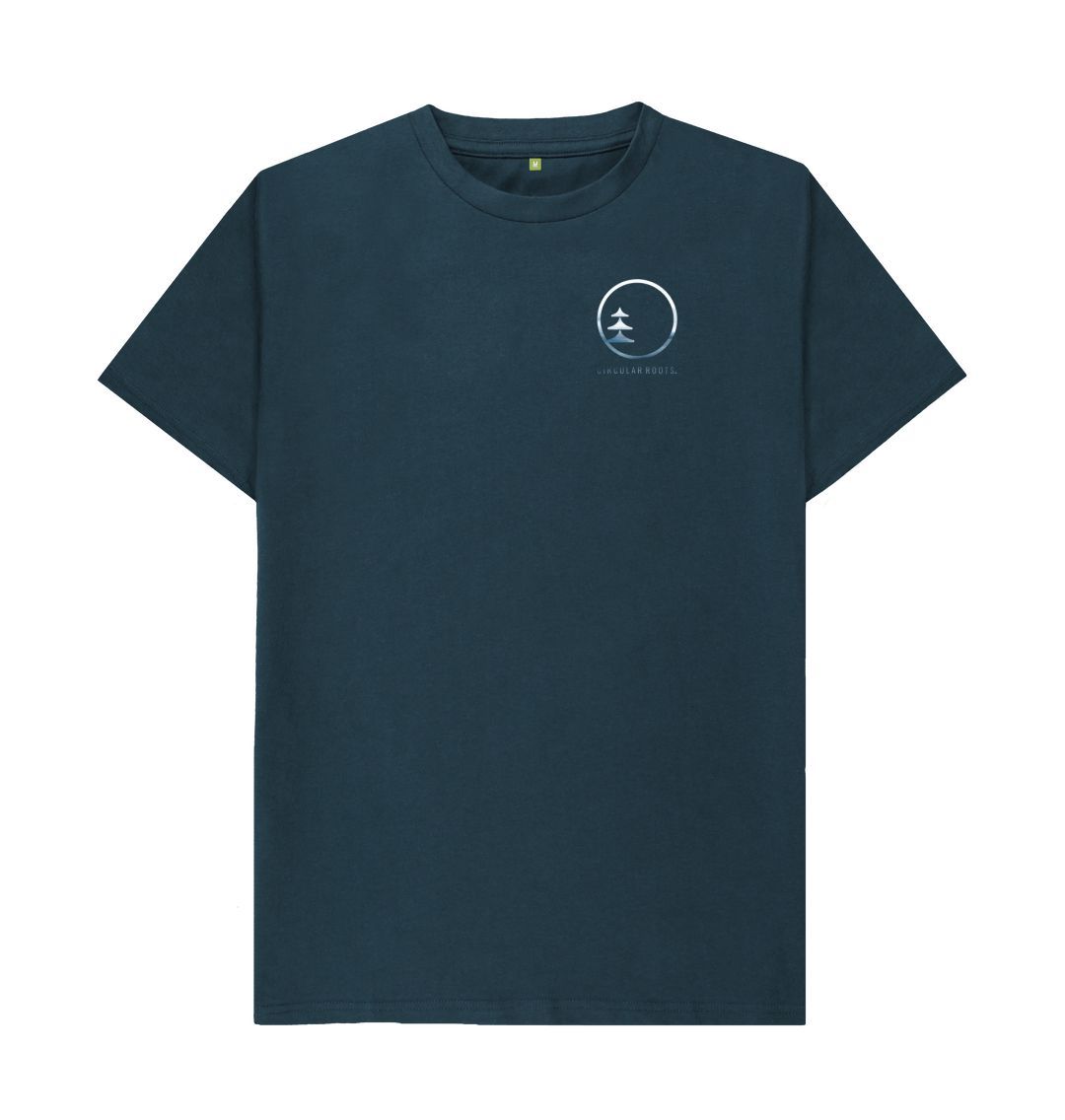 Denim Blue Circular Basics - Small Ocean logo tee