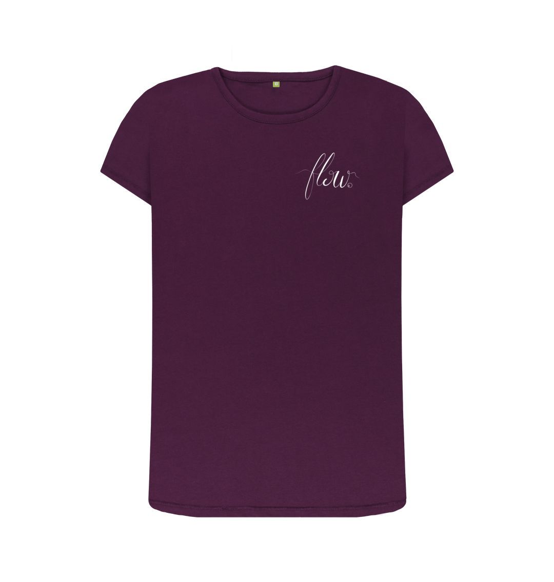 Purple Get in the Flow-crew neck t-shirt