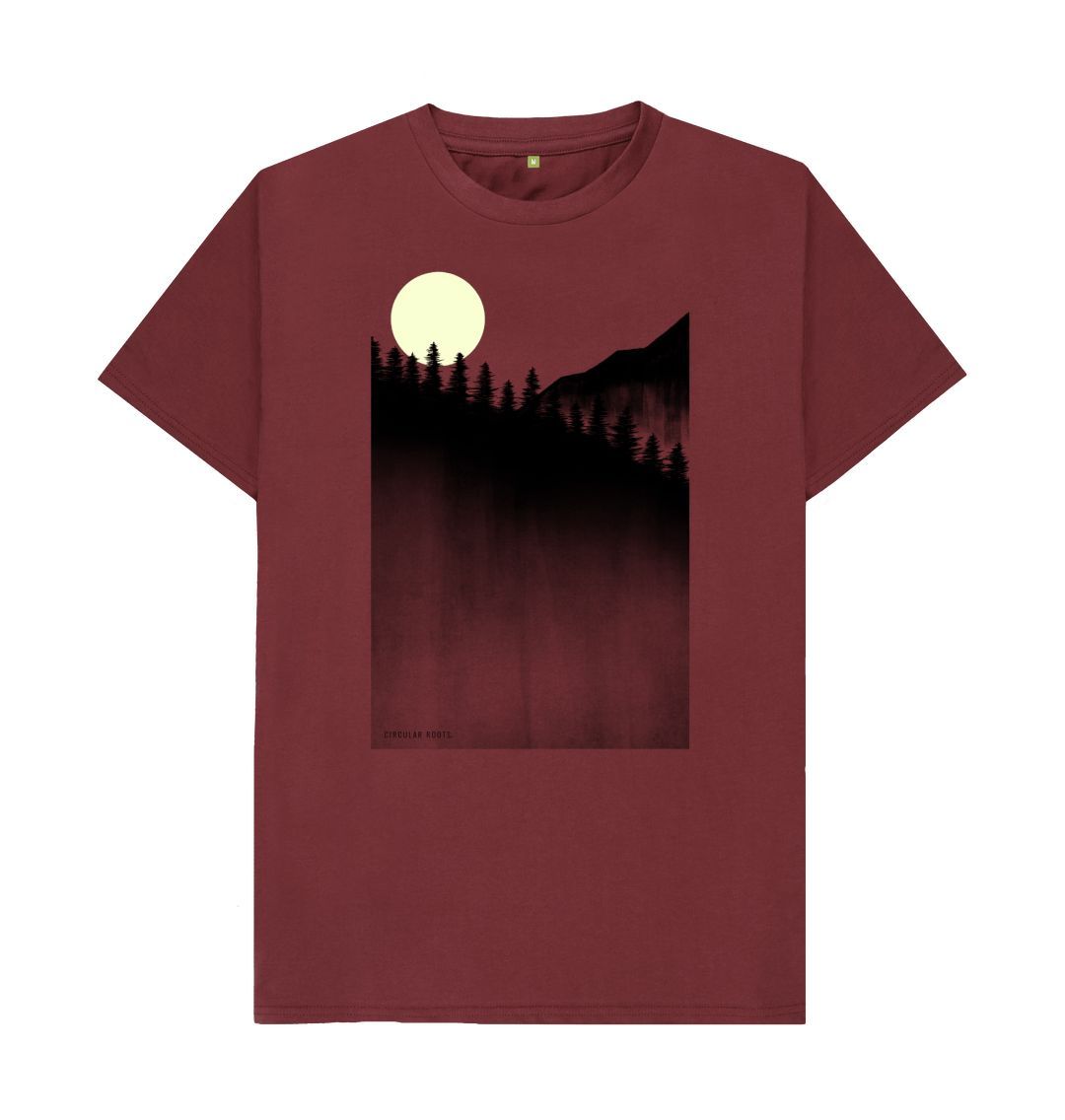 Red Wine Moonlit Mountains